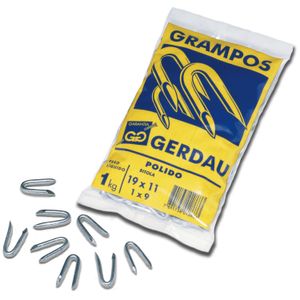 Grampo Gerdau Polido 19x11 para Cerca 1 Kg