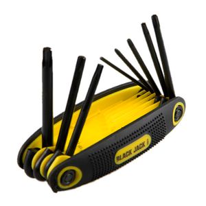 Jogo de Chaves Torx Black Jack Tipo Canivete 8 Peças