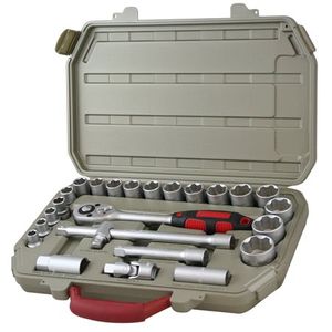 Jogo De Soquete 1/2"  De 10 A 32mm 25 Peças Mayle