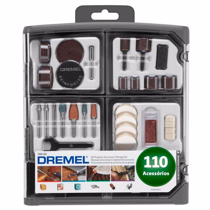 Kit Dremel Multiuso 709 RW2 com 110 peças