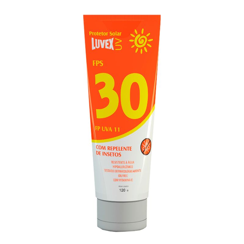 Protetor-Solar-Luvex-UV-FPS-30-com-Repelente-Bisnaga-120G-