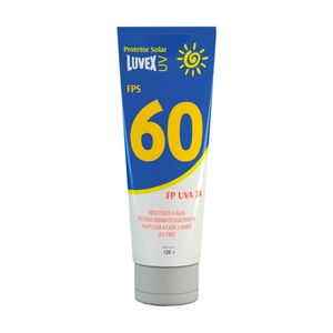 Protetor Solar Luvex UV FPS 60 FP UVA 24 New Bisnaga 120g