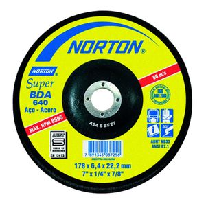 Disco de Desbaste Norton BDA 640 7 Pol