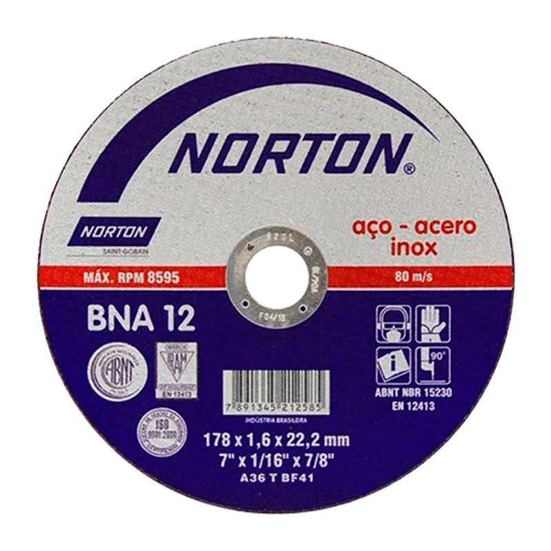 Disco-de-Corte-Norton-BNA-12-para-Inox-7-Polegadas