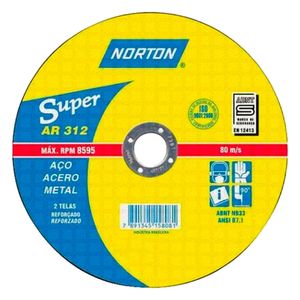 Disco de Corte Norton AR 312 Super 14 Polegadas