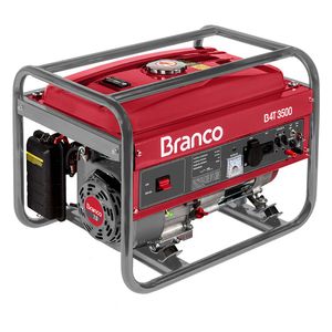 Gerador de Energia Branco B4T-3500 Gasolina 3300W
