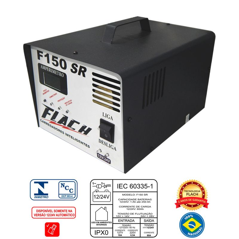 Carregador-Bateria-Flach-Inteligente-F150-SR-12-24V