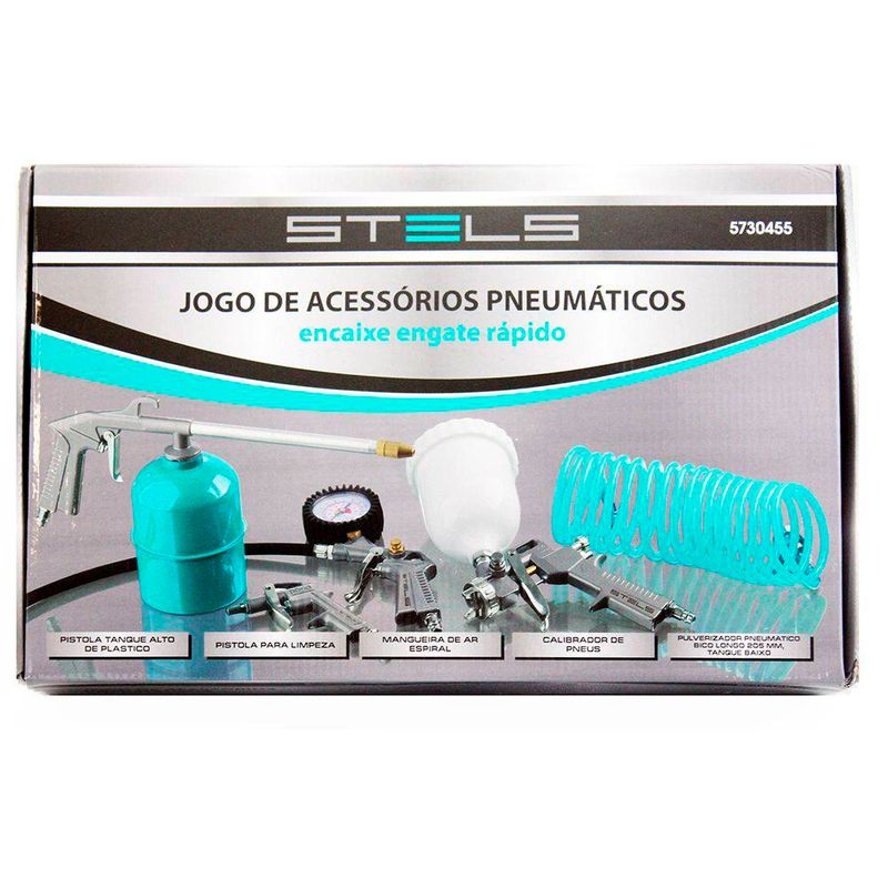 Jogo-de-Acessorios-Stels-para-Compressor-de-Ar-com-5-pecas