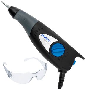 Kit Dremel Engraver Gravador Elétrico Com 2 Acessórios e Óculos de Segurança