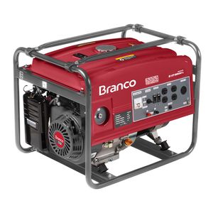 Gerador de Energia Branco B4T-6500 a Gasolina 5,5 kVA