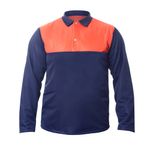 Blusa-para-Operador-de-Motosserra-Sayro-Laranja-e-Azul