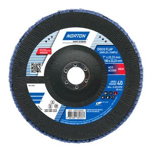 Disco de Lixa Flap Disc Norton Classic G 40 7 Pol