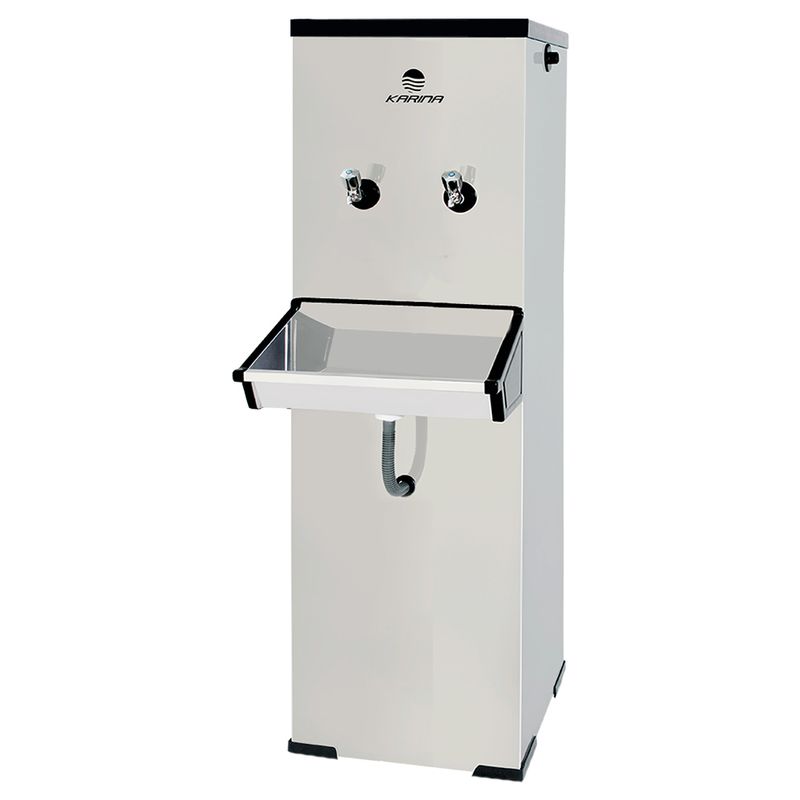 Bebedouro-Industrial-de-Alta-Pressao-Karina-K-25-Inox-com-2-Torneiras