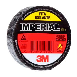 Fita Isolante 18mmX20m Preta Imperial