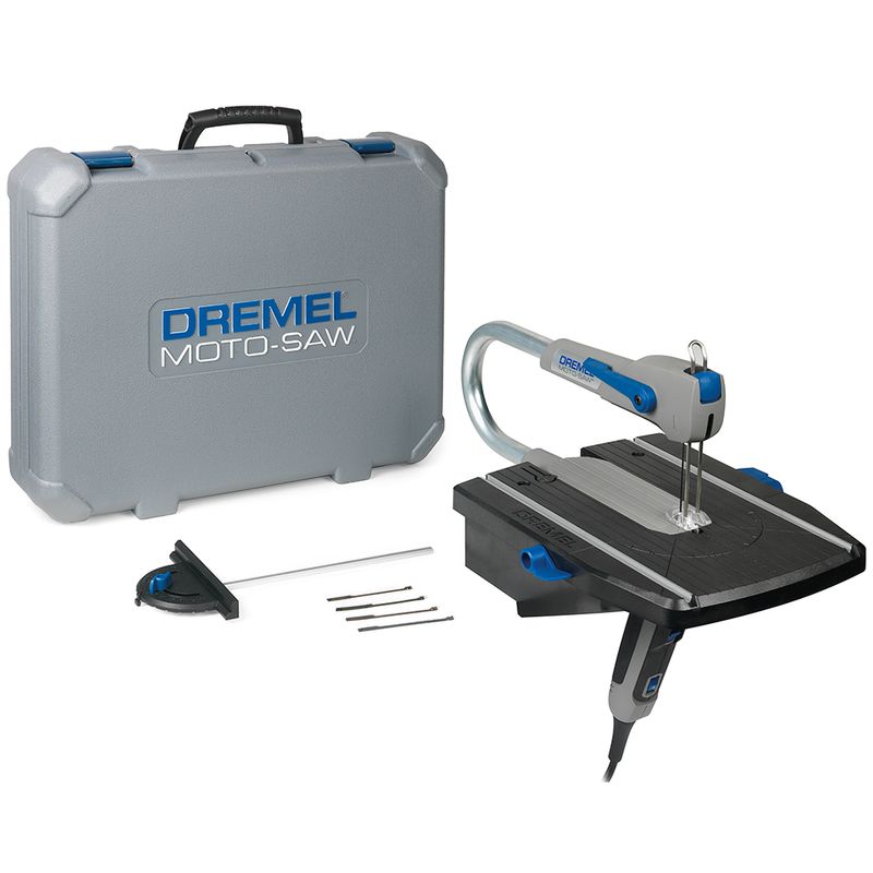 Dremel-Moto-Saw-Serra-Tico-tico-de-Bancada-com-2-Acoplamentos-10-Acessorios-e-Maleta