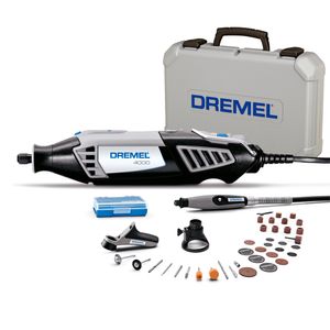 Dremel 4000 Microrretífica com 3 Acoplamentos, 36 Acessórios e Maleta