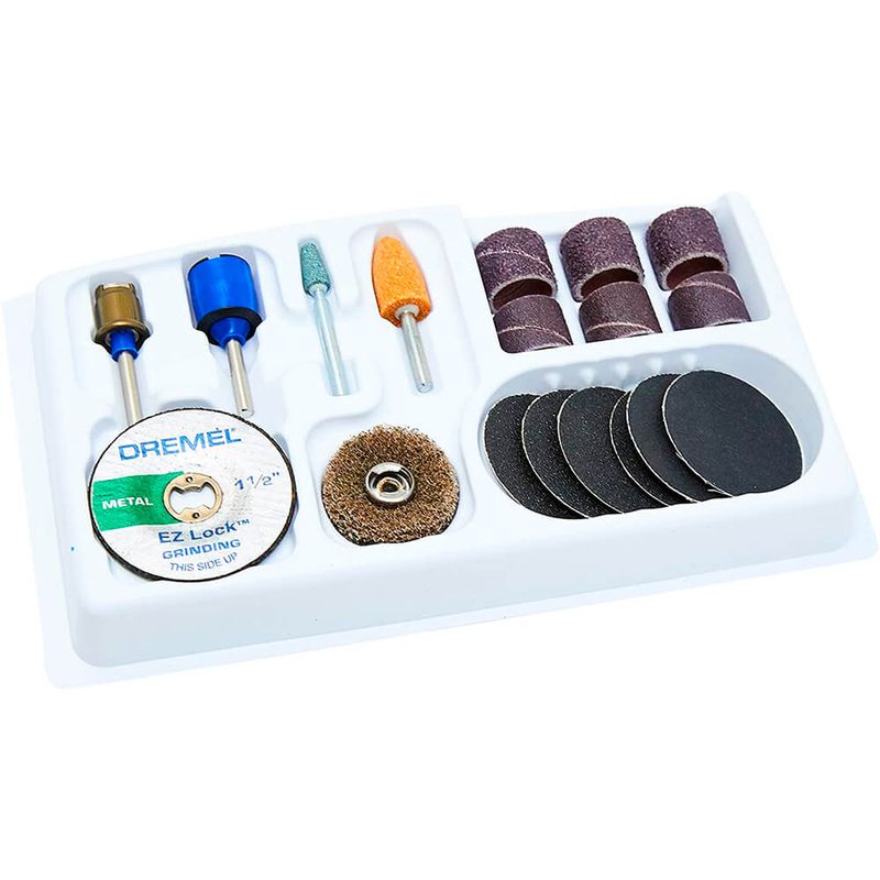 Kit-Acessorios-Dremel-EZ-686-para-Lixar-e-Desbastar-com-18-Pecas