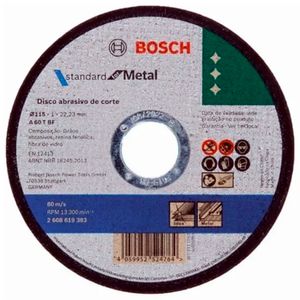 Disco de Corte Bosch Standard para Metal 04.1/2 Polegadas