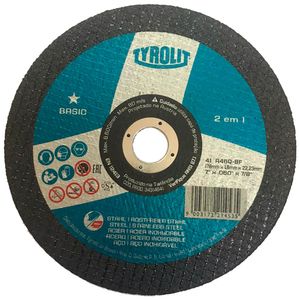Disco de Corte Tyrolit A46Q-BF Basic 7 Polegadas