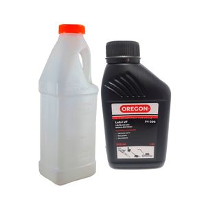 Kit Óleo Lubrificante Oregon Para Motor 2 Tempos 500 Ml com Misturador