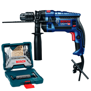 Furadeira Bosch de Impacto GSB 16 RE 750W 1/2 Pol com Kit 30 Peças