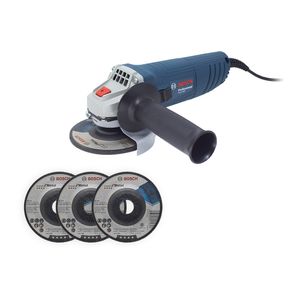 Esmerilhadeira Bosch Angular GWS 850 4.1/2 Pol com 3 Discos