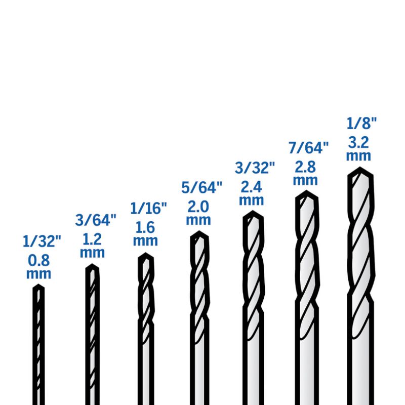 Kit-Brocas-Dremel-628-de-0.8-a-3.2mm-com-7-pecas