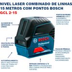 Nivel-a-Laser-Vermelho-Bosch-GCL-2-15-Pontos-Prumo-15M-e-Maleta