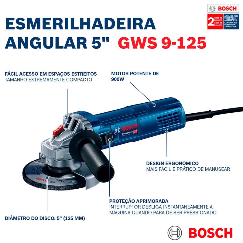 ESMERILHADEIRAANGULARDE5POLBOSCHGWS9125900W