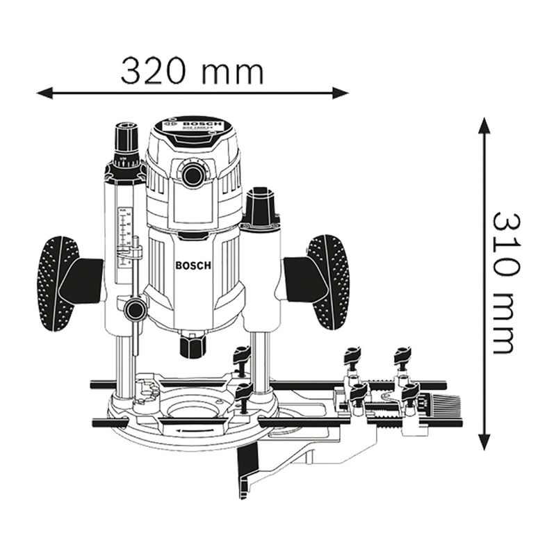 Tupia-de-Coluna-Bosch-GOF-1600-CE-1600W