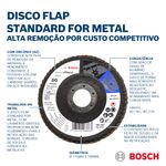 DiscodeLixaFlapDiscBoschStandardG60412Pol