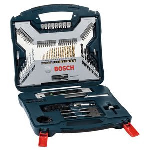 Kit Bosch de Pontas e Brocas Titânio X-Line com 100 unidades