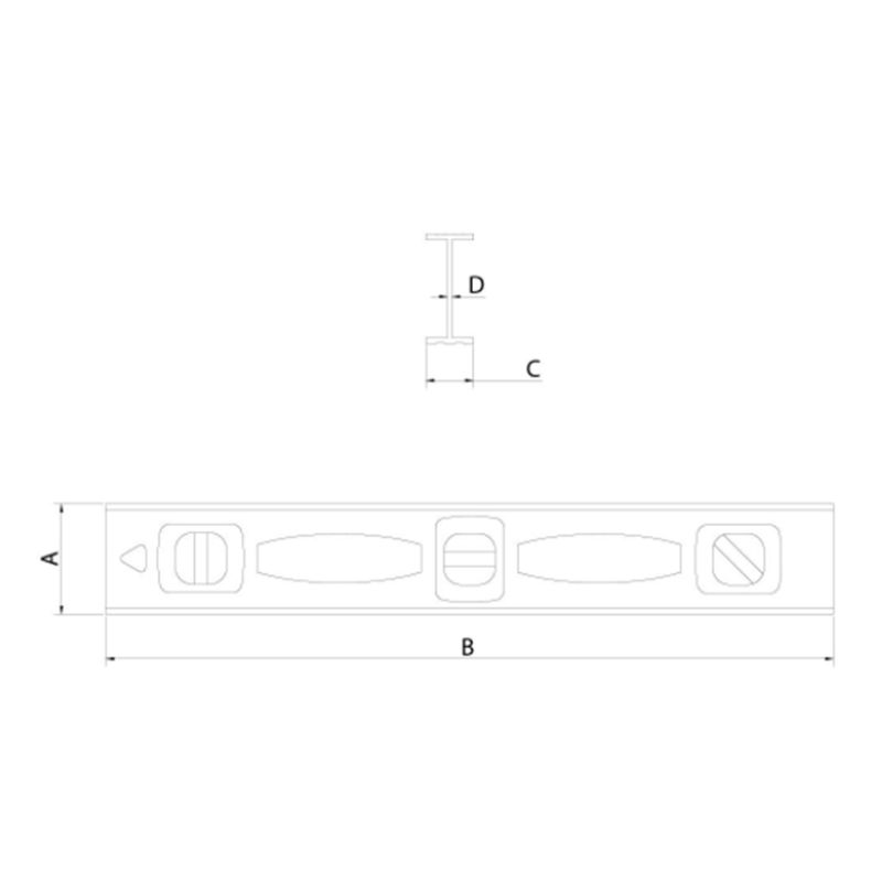 Nivel-300-mm-12-Tramontina-em-Aluminio-com-Duas-Ampolas