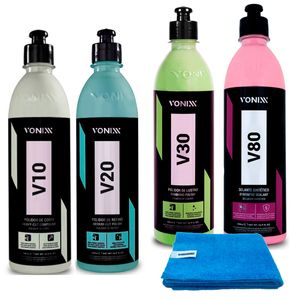 Kit Polimento Vonixx para Automotivos Verniz Asiático 500ml