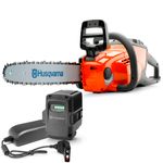 Motosserra-Husqvarna-a-Bateria-120i-com-Bateria-BLi200-e-Carregador-QC80-