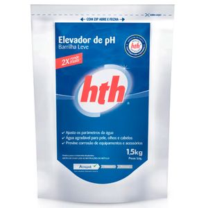 Barrilha Elevador de pH HTH para Limpeza em Piscina 1,5 kg