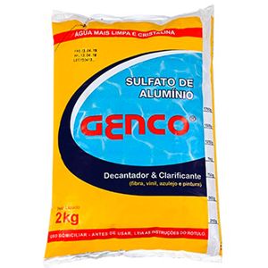 Sulfato de Alumínio Genco para Decantar Água da Piscina 2kg