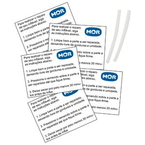 Kit Reparo Mor para Piscina Inflável e Colchão com 5 unidades