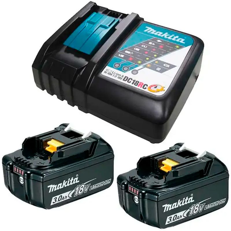 Parafusadeira-e-Furadeira-de-Impacto-Makita-DHP485RFJ-a-Bateria-18V-com-2-Baterias-e-Carregador