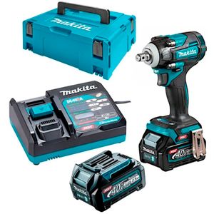 Chave de Impacto a Bateria Makita TW004GD201 1/2 Pol 40V com 2 Baterias e Carregador