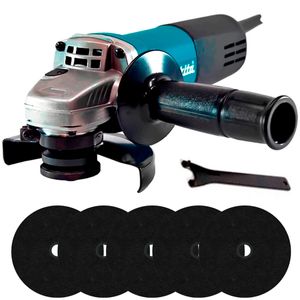 Esmerilhadeira Angular Makita 9557HNG 840W 4.1/2 Pol com 5 Discos