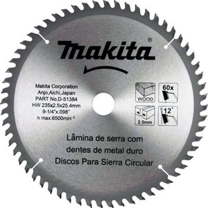 Disco de Serra Circular Makita D-51384 9.1/4 pol X 60D 235mm