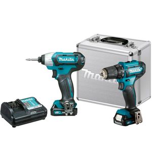 Combo Furadeira e Parafusadeira DF333D + Parafusadeira de Impacto TD110D a Bateria Makita