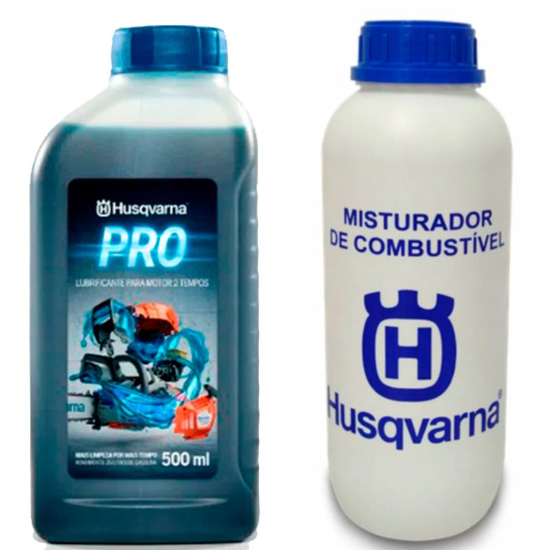 Kit-Motosserra-Husqvarna-T435-com-Oleo-Lubrificante-e-Misturador