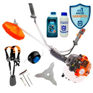 Kit Roçadeira Husqvarna 226R com Óleo Lubrificante e Misturador