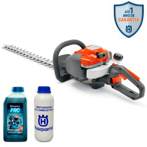 Kit Aparador de Cerca Viva Husqvarna 122HD60 com Óleo Lubrificante e Misturador