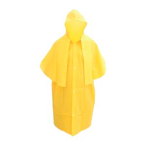 Capa de Chuva Brascamp Amarela Em PVC Confort Forrada Morcego