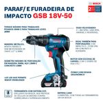 Parafusadeira-e-Furadeira-de-Impacto-Bosch-GSB-18V-50-C-Bateria