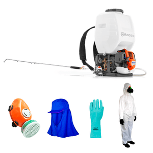 Kit Pulverizador Costal Gasolina 321S25 Husqvarna 25L c/ EPI