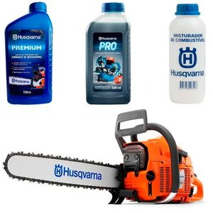 Kit de Motosserra Husqvarna 288 XP a Gasolina 87cc Sabre 28" C/ Óleo Lubrificante